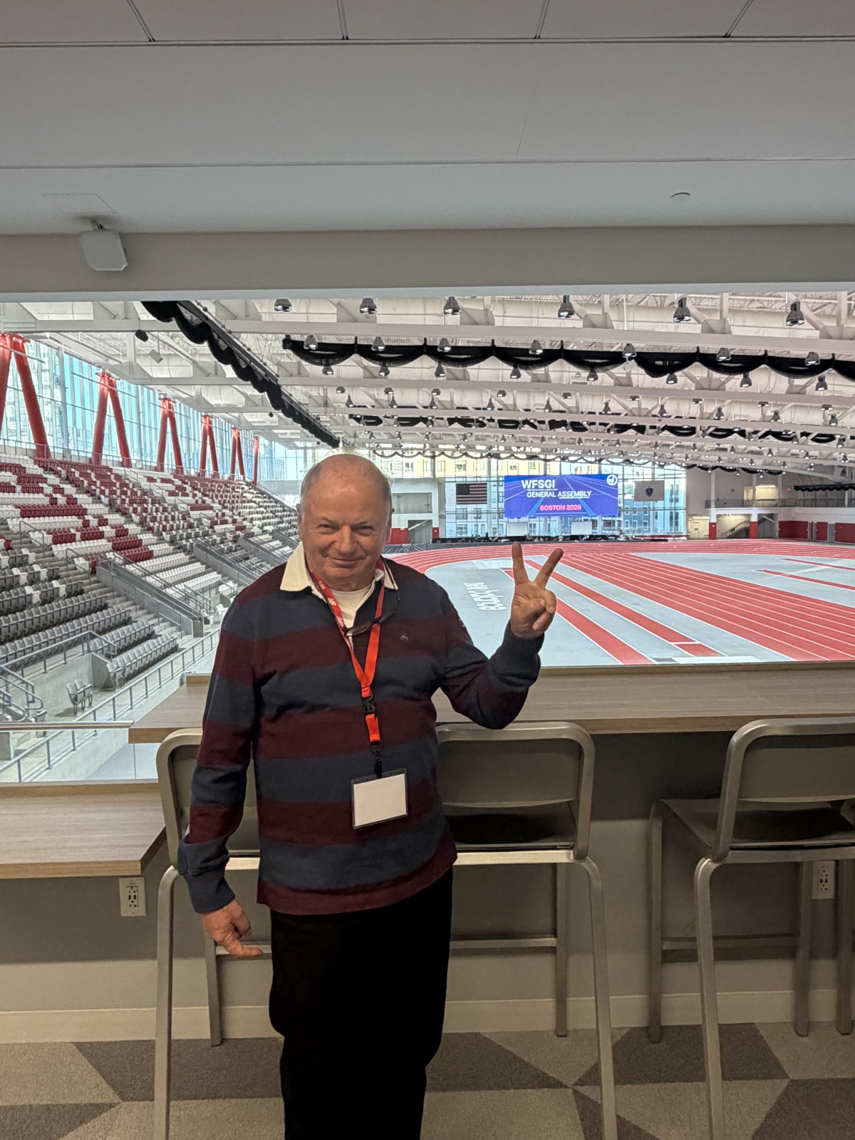 Dr. Schäfer im internationalen Sportumfeld